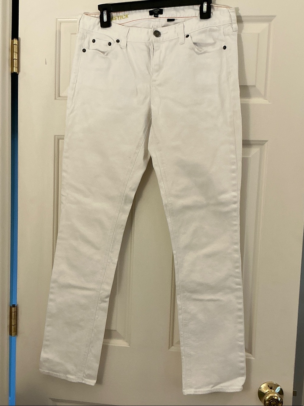 J. Crew White Matchstick Straight-Leg Women's Jeans size 32R